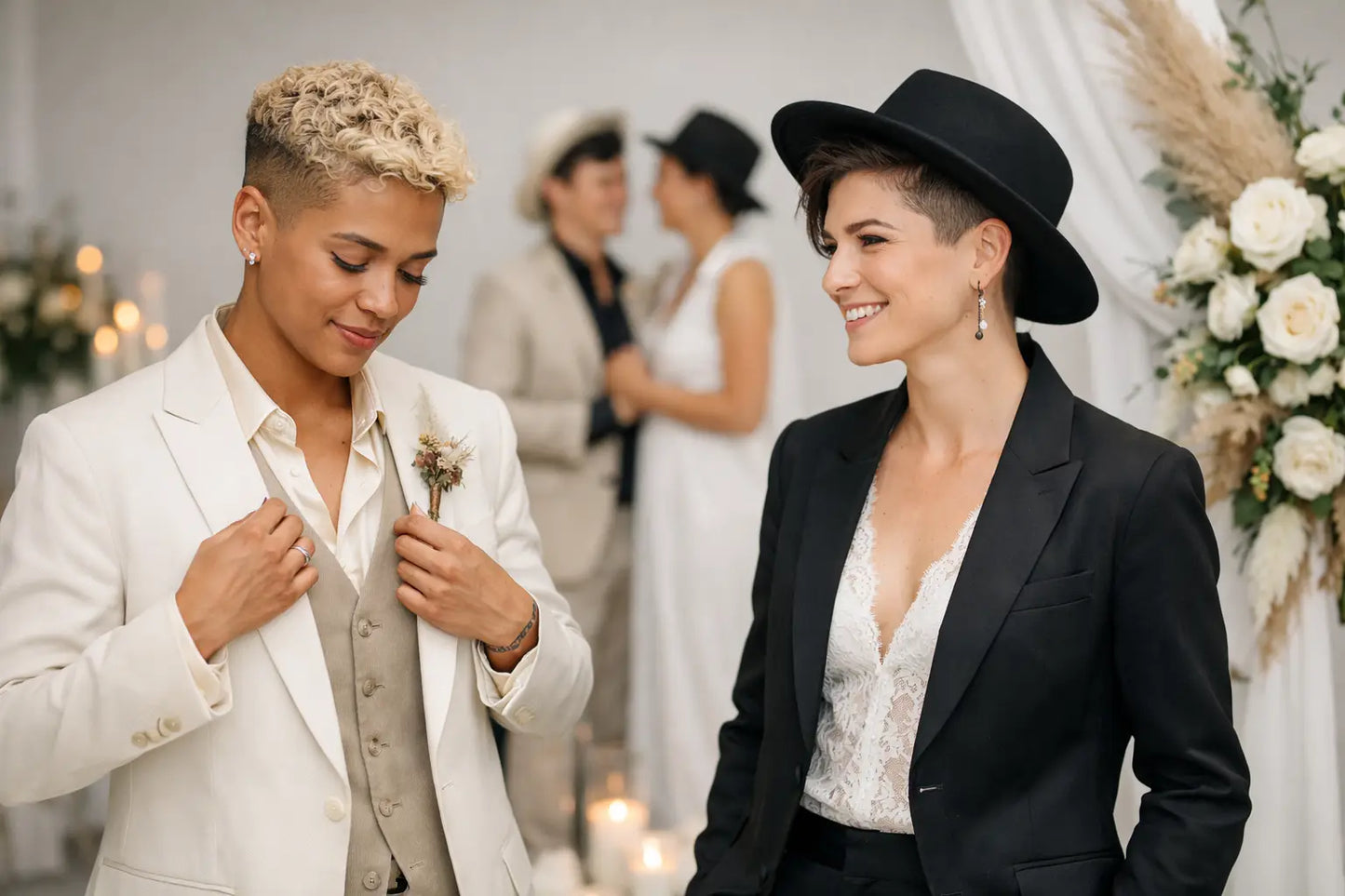 10 Nonbinary Wedding Outfit Ideas That Feel Like You