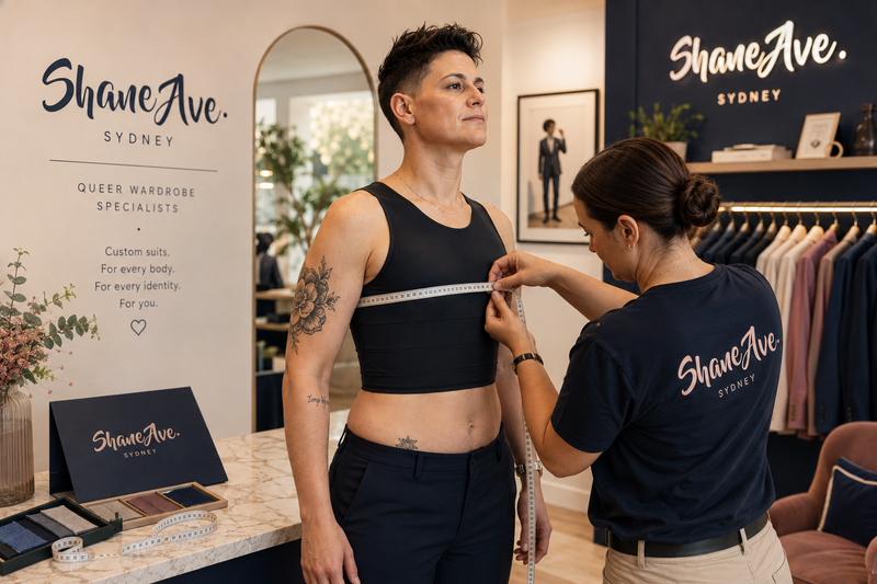 Suit Tailoring With a Chest Binder